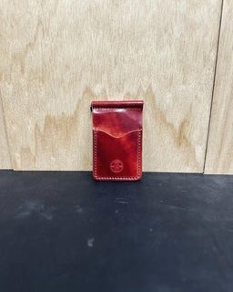 Custom Leather Money Clip Wallet