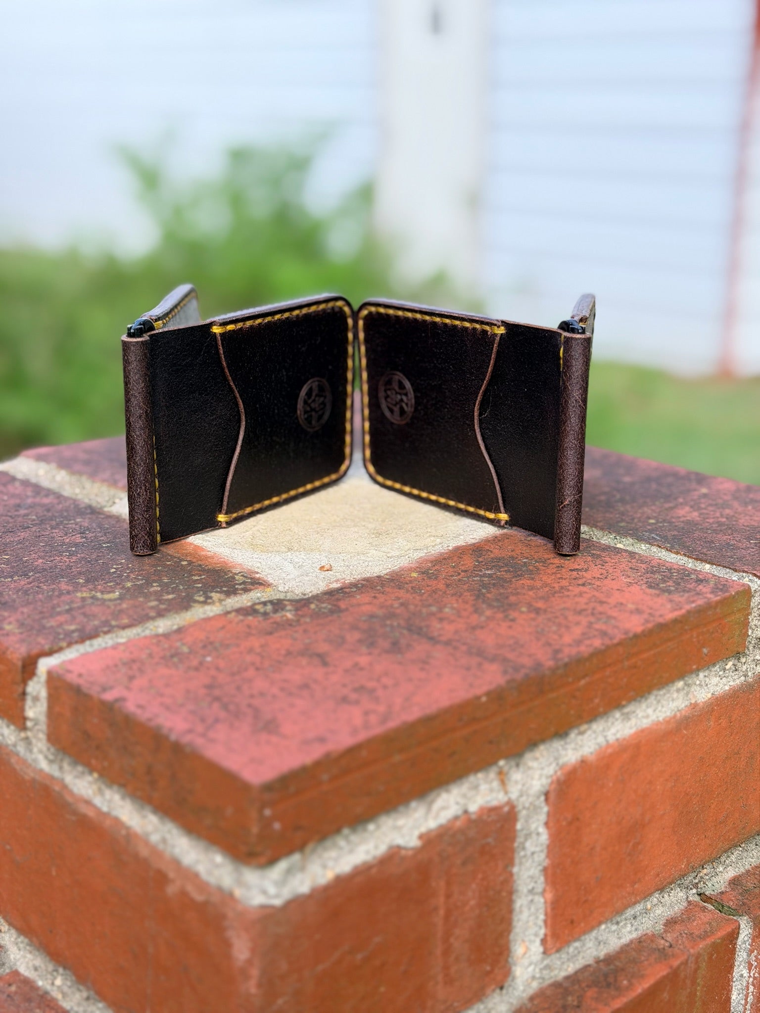 Leather Money Clip Billfold Wallet