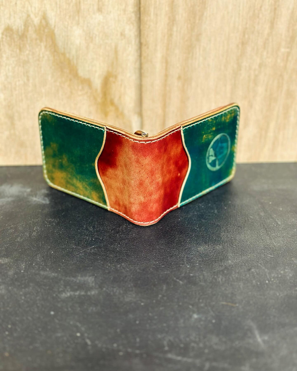 Custom Leather Money Clip Wallet