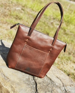 Custom Leather Zippered Purse