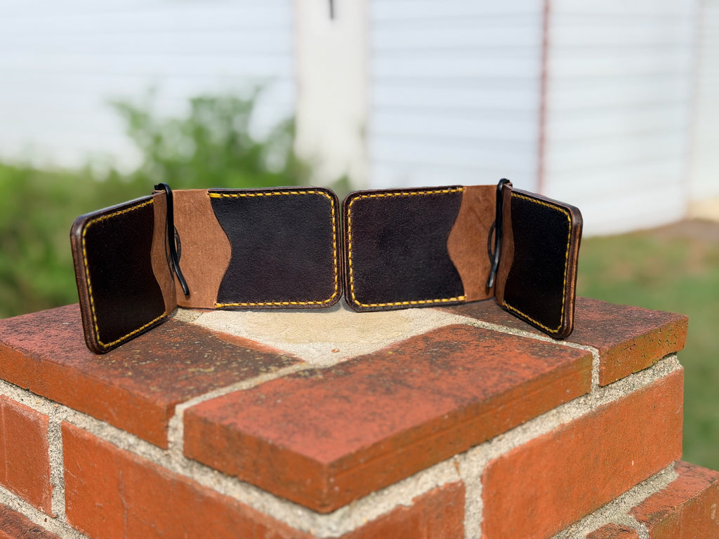 Leather Money Clip Billfold Wallet