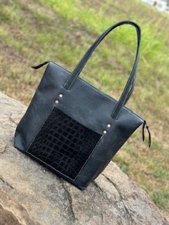 Custom Leather Zippered Purse