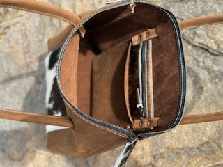 Custom Leather Zippered Purse