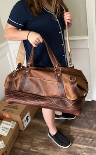 Custom Leather Weekend Bag / Duffle