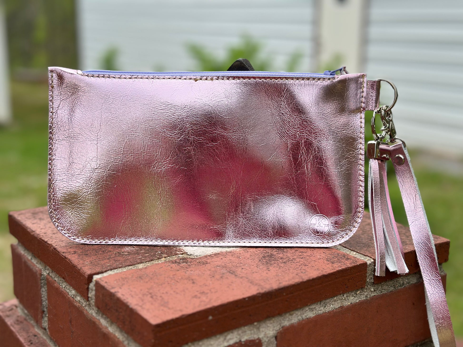 Classic Leather Clutch with Inside Pocket