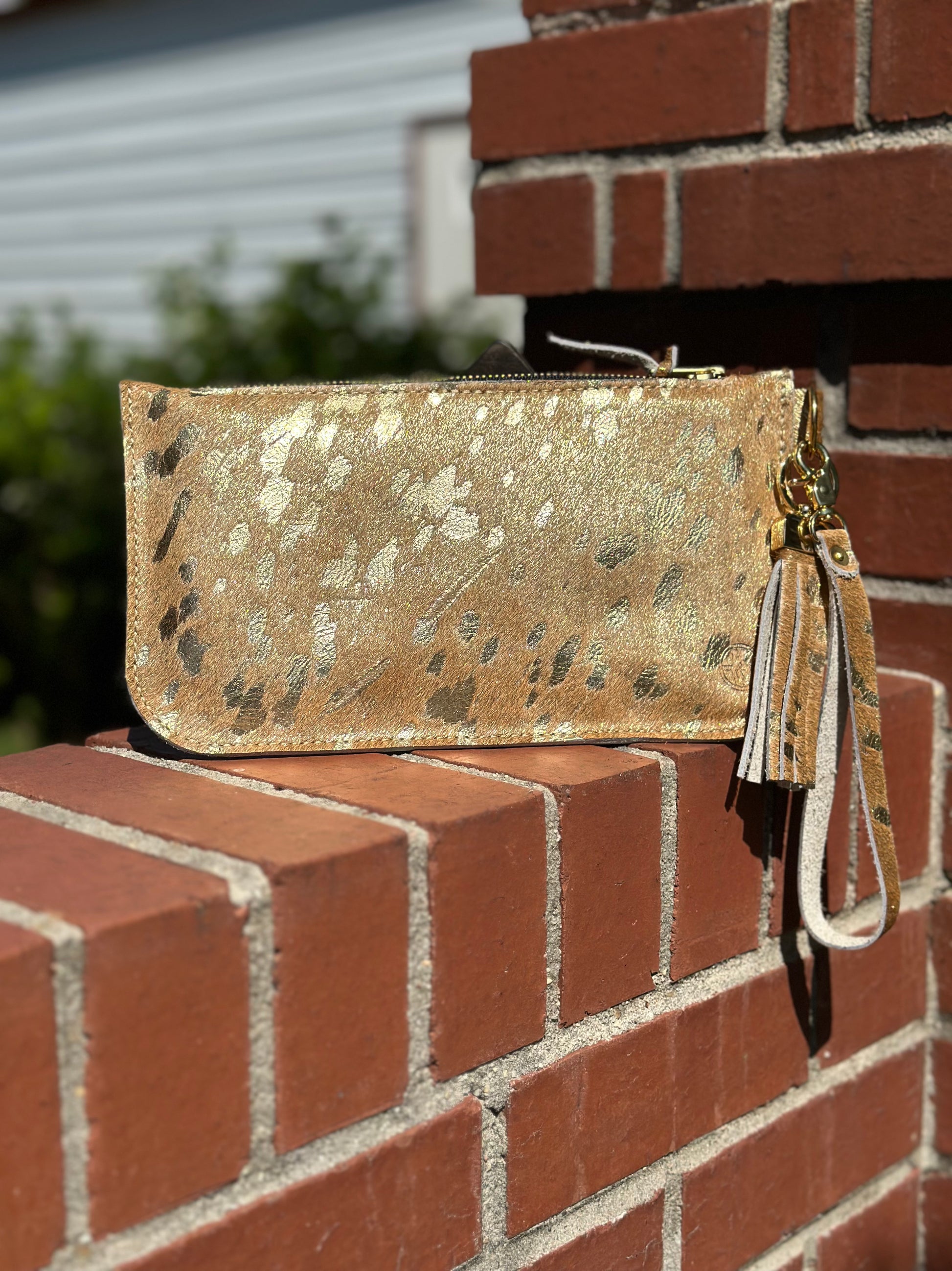 Classic Leather Clutch with Inside Pocket