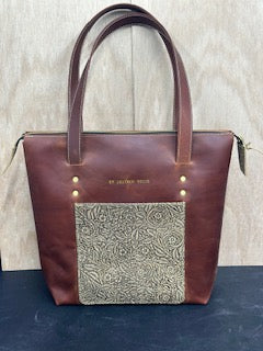 Custom Leather Zippered Purse