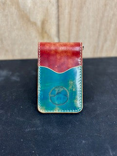Custom Leather Money Clip Wallet