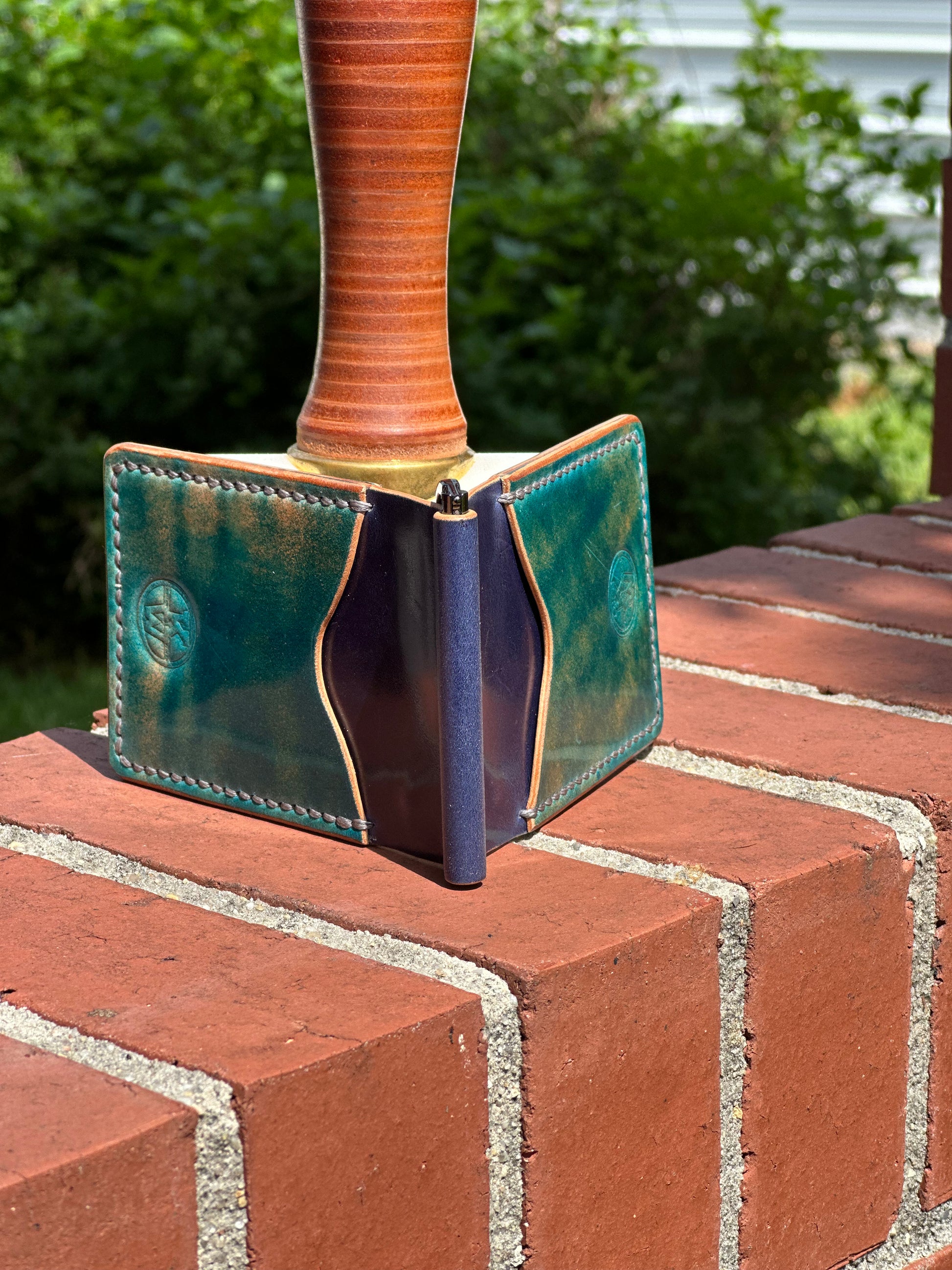 Exotic Leather Money Clip Wallet