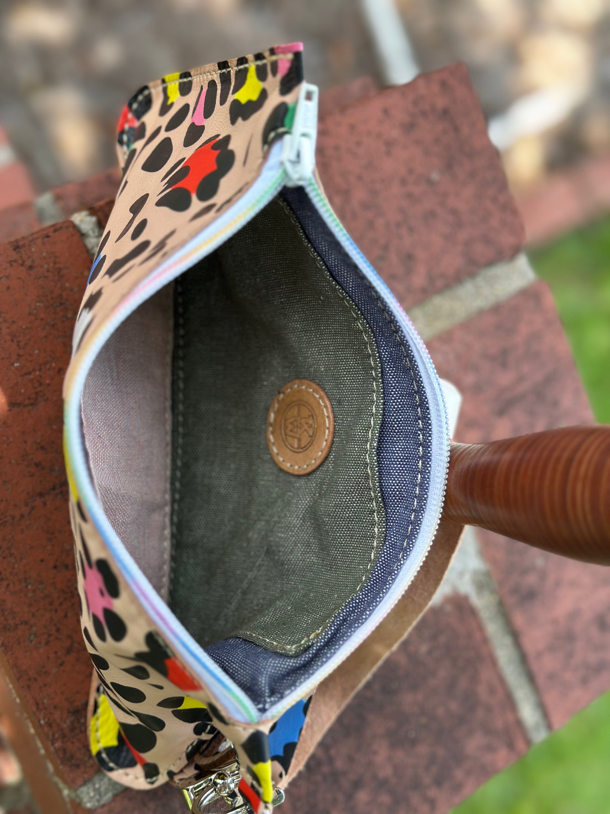 Classic Leather Clutch with Inside Pocket