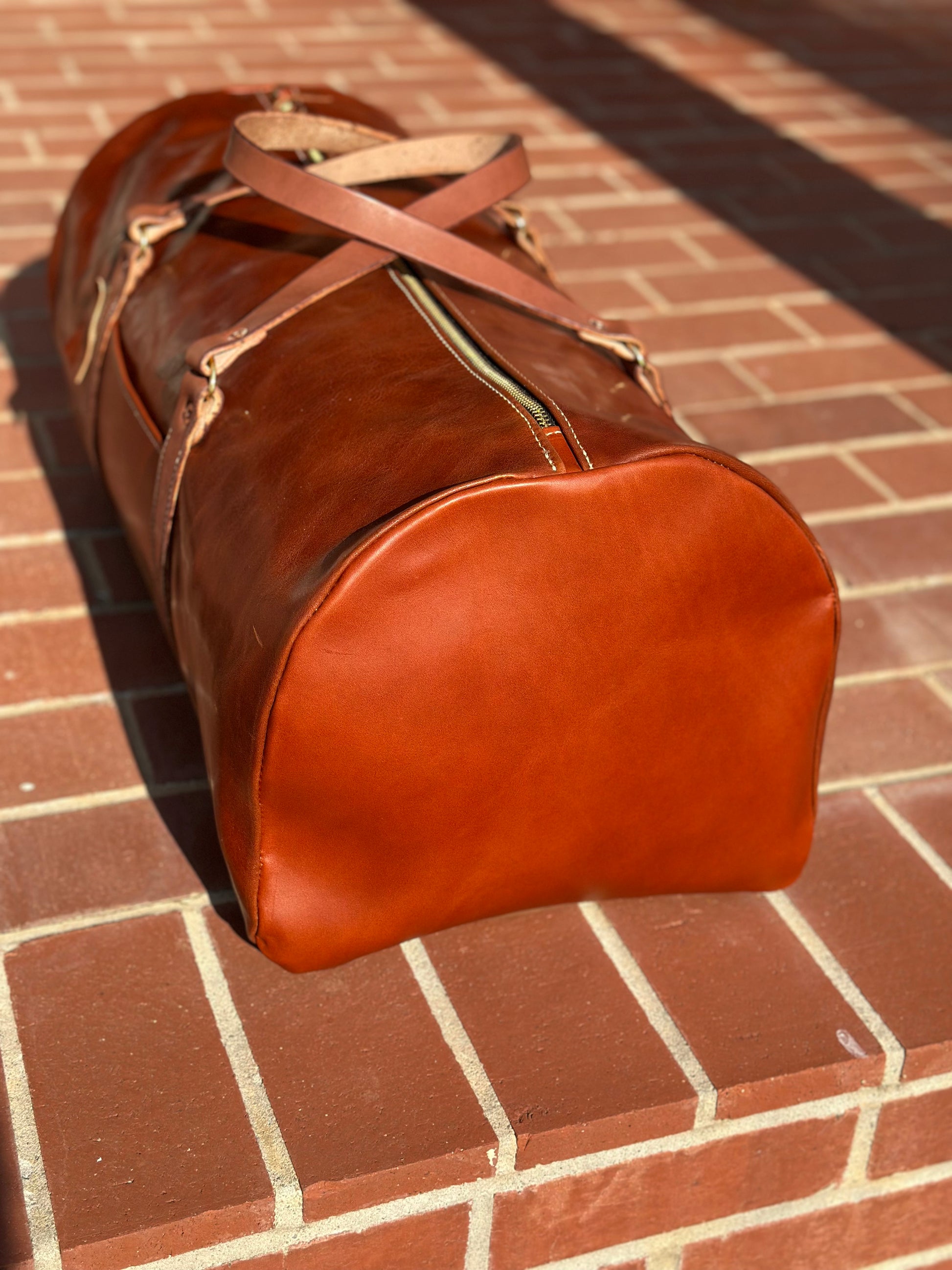 Custom Leather Duffle LARGE