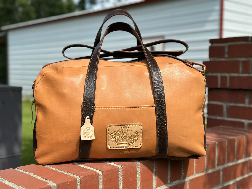 Custom Leather Duffle Bag Medium