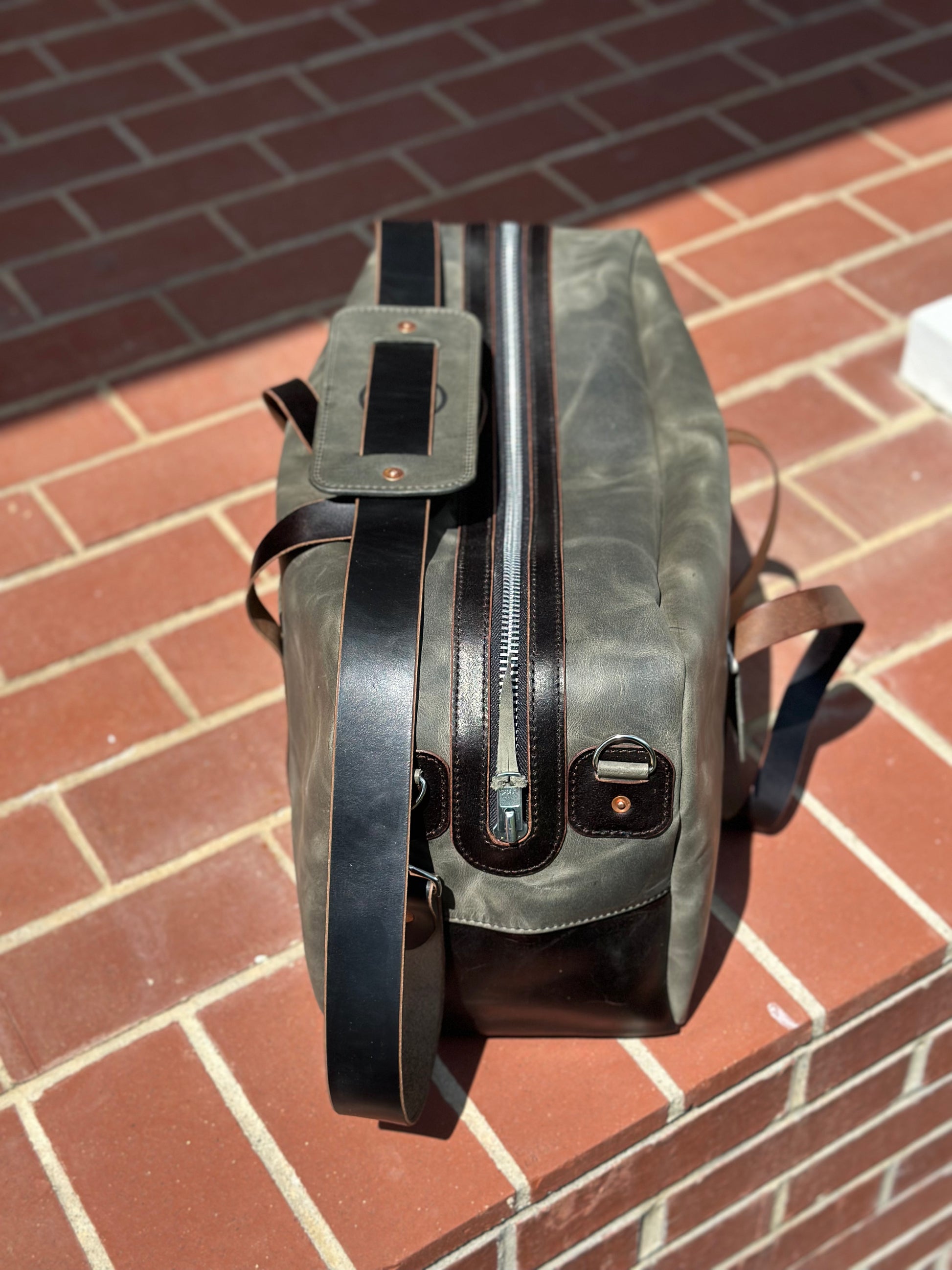 Custom Leather Duffle Bag Medium