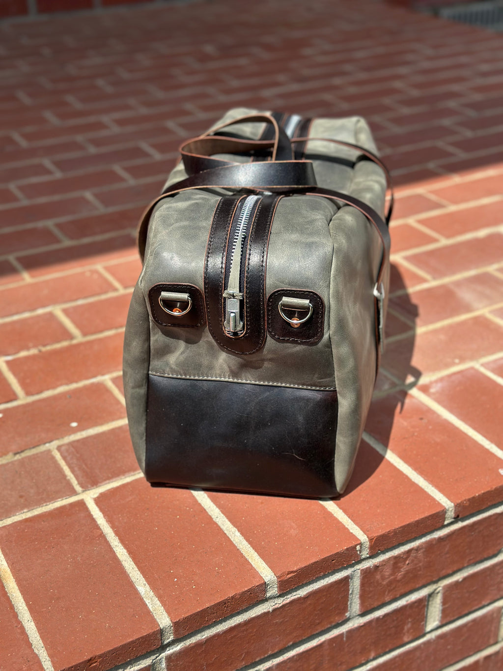 Custom Leather Duffle Bag Medium