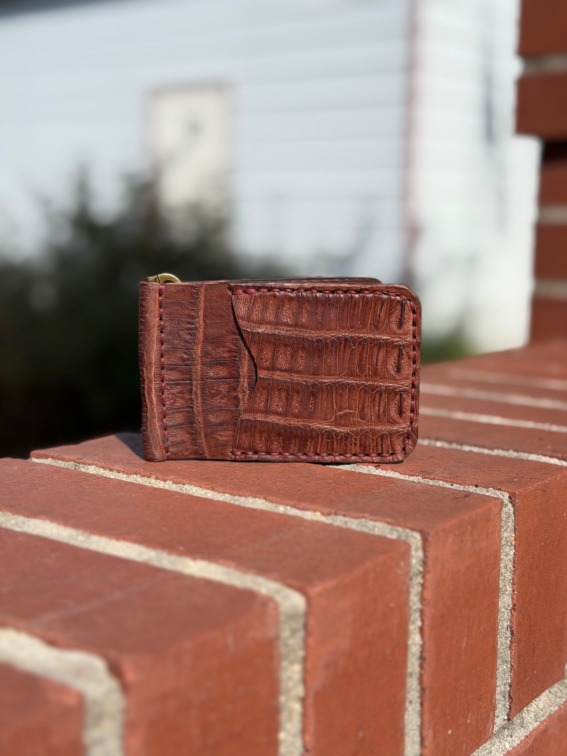 Exotic Leather Money Clip Wallet
