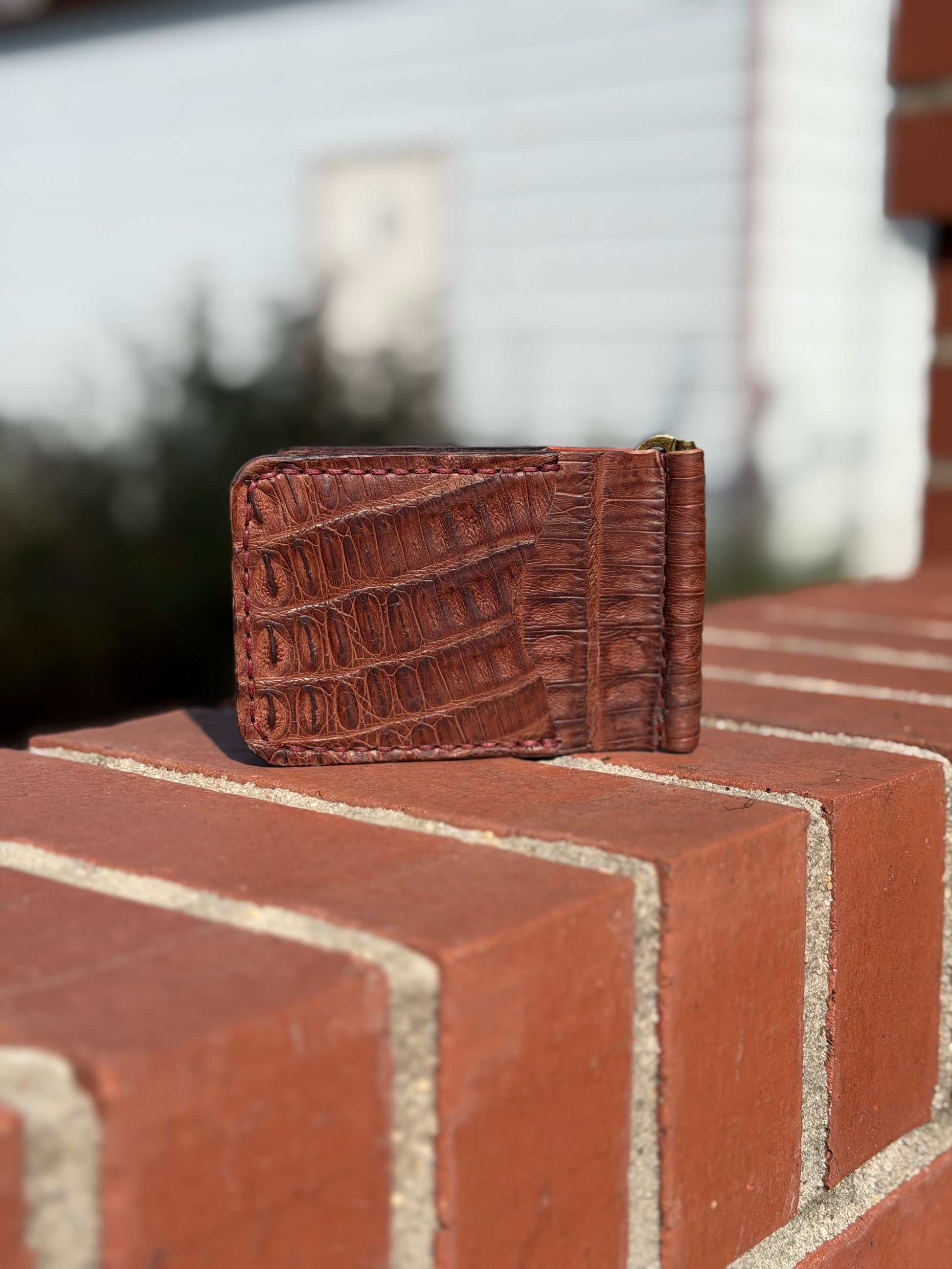 Exotic Leather Money Clip Wallet