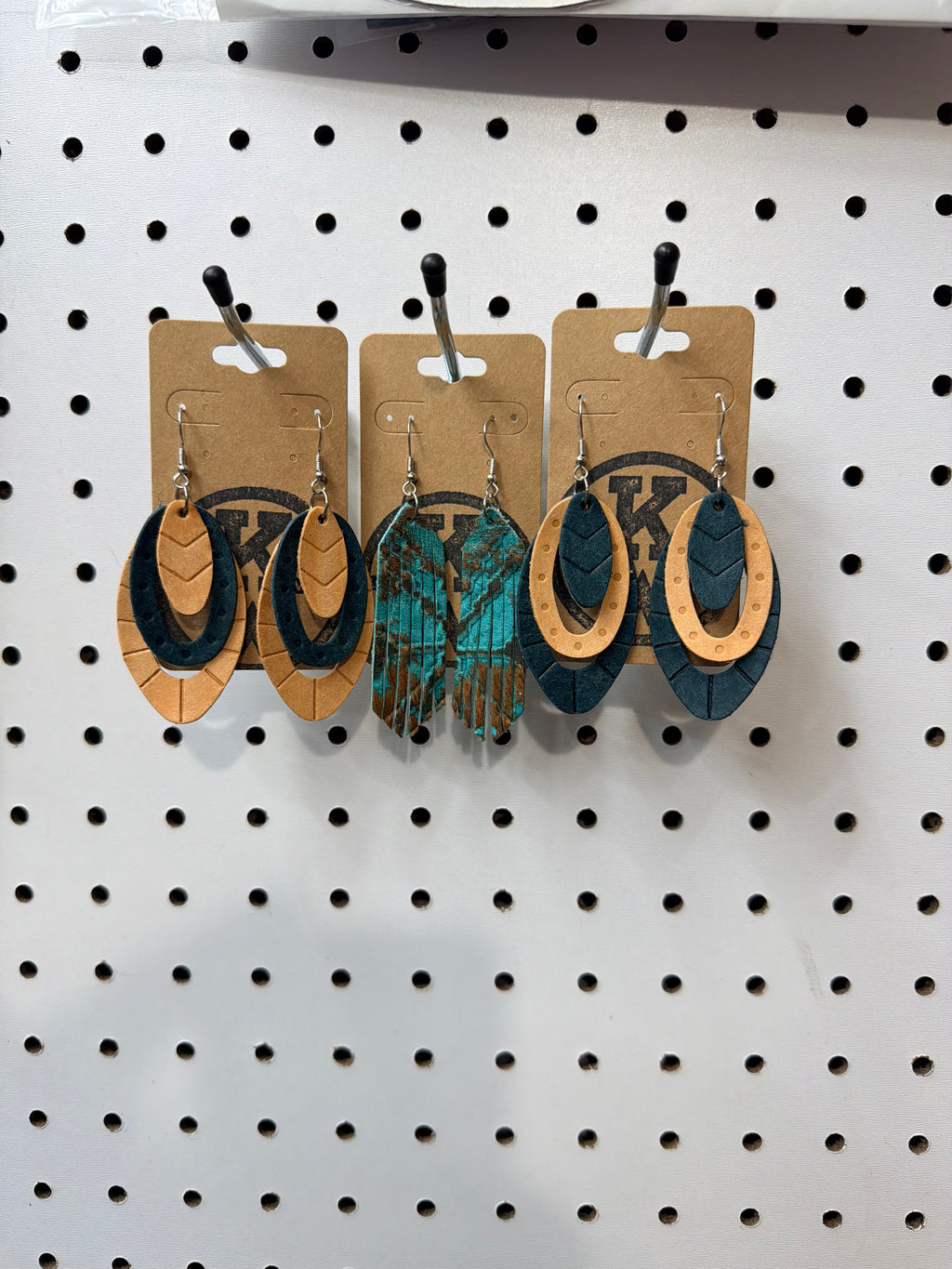 Hand crafted Leather Earrings