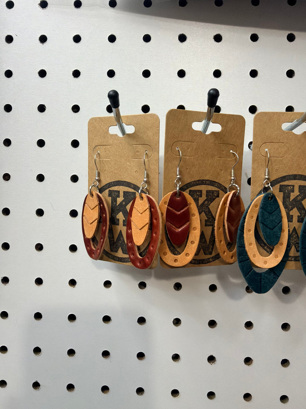 Hand crafted Leather Earrings