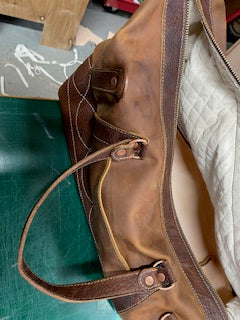 Custom Leather Weekend Bag / Duffle