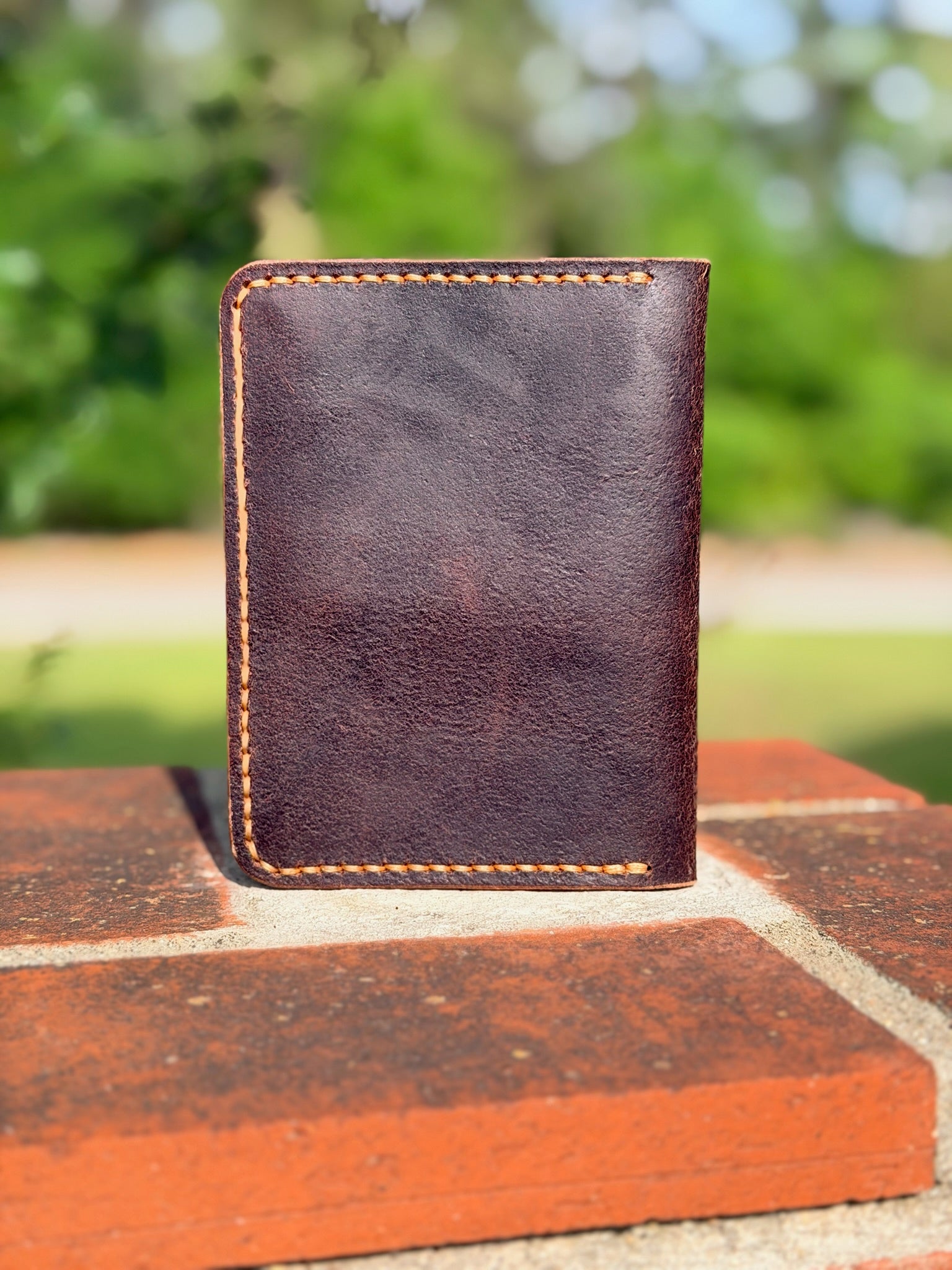 Handmade Leather Passport Wallet