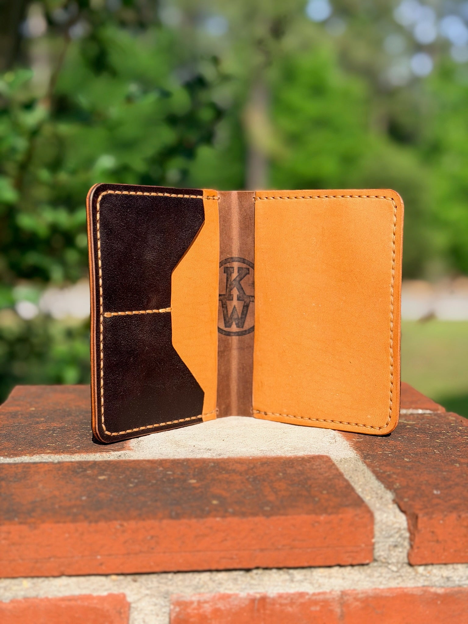 Handmade Leather Passport Wallet